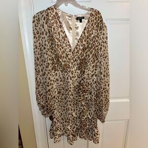 Leopard Ruffle Dress